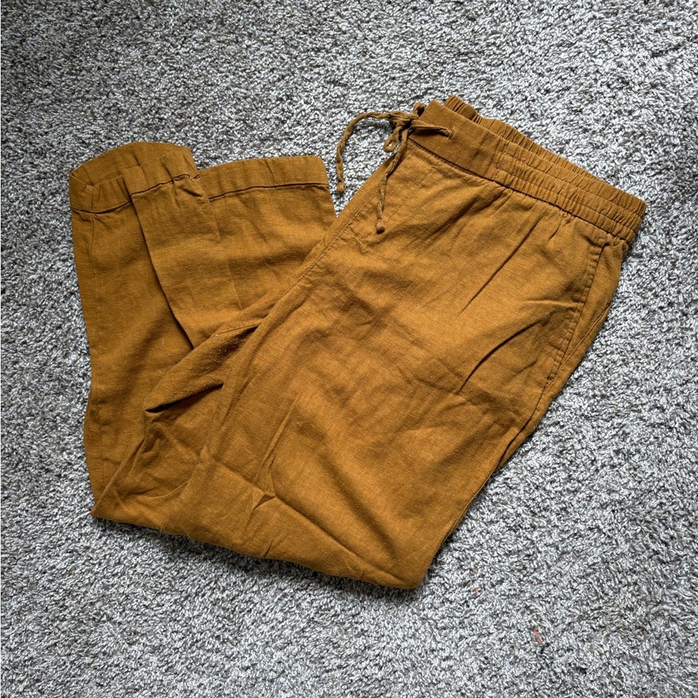 Old Navy Brown Sweatpants Relaxed Fit Cotton Blend